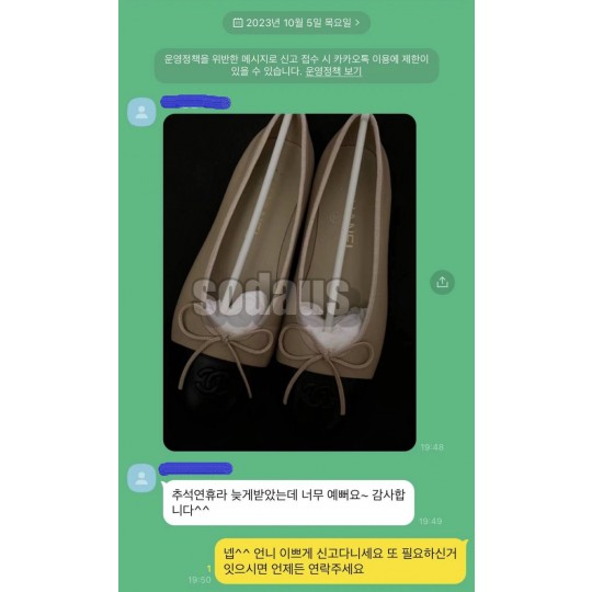 샤넬발레리나 플랫 후기